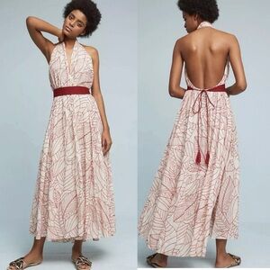 Anthropologie Lilka Samarkand Women's M/L Women's Wrap Summer Dress